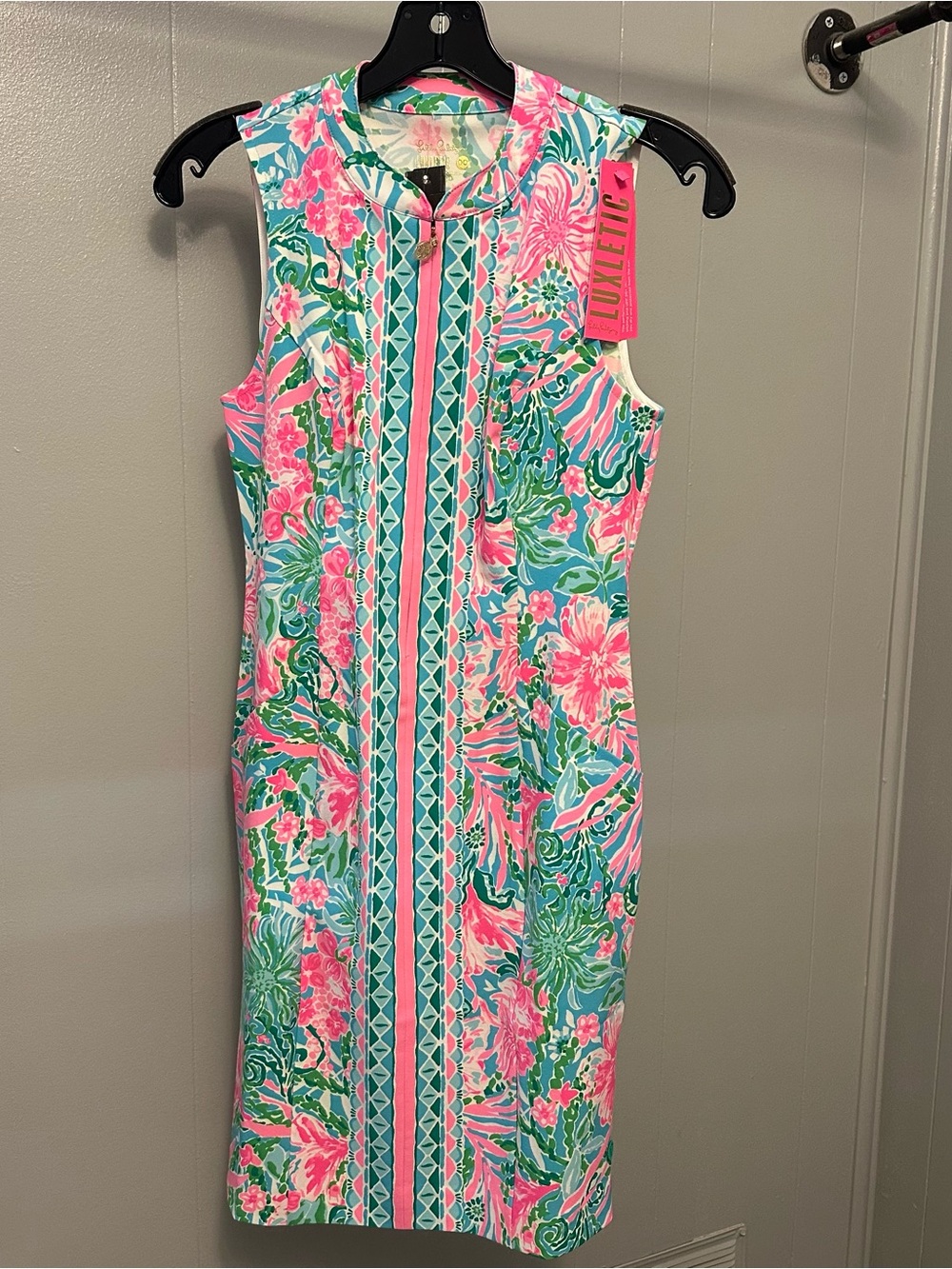 Lilly Pulitzer Luxletic amalfi blue golf dress with pockets